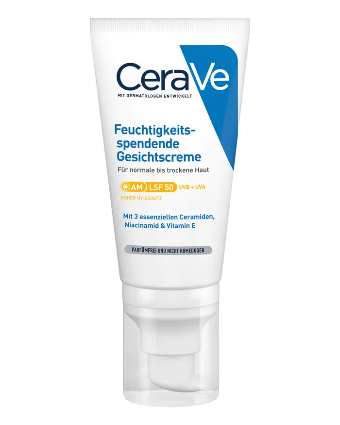  CeraVe Feuchtigkeitsspendende Gesichtscreme LSF 50